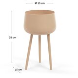 Kave Home Kovinsko stojalo za cvetlične lonce ø 15 cm (višina 28 cm) Apia – | Shoptok.si