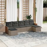 vidaXL 7-dijelni set vrtnih sofa sivi od poliratana | shoptok.hr