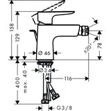 Hansgrohe Talis E slavina za bide sa podsklopom 71720000 | ePonuda.com