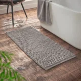 Siva kupaonska prostirka 50x120 cm Aspen Bobble –