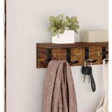  Vješalica za kapute na zidu Dimljeni hrast 40 x 10,5 x 10,5 cm | shoptok.hr