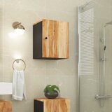 vidaXL Stenska kopalniška omarica 38x33x48 cm trden akacijev les | Shoptok.si