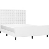  Posteljni okvir z vzglavjem bel 140x200 cm umetno usnje, (20903990) | Shoptok.si
