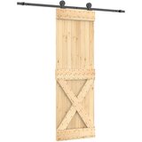 vidaXL Klizna vrata s priborom za montažu 70 x 210 cm masivna borovina cijene