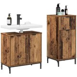  Set namještaja za kupaonicu 2 pcs Staro drvo 39.5 x 36 x 88 cm | shoptok.hr