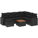  The Living Store Vrtna sedežna garnitura 8-delna z blazinami črn poli ratan - Vrtna Sedežna Garniture, (21443906) | Shoptok.si