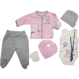 My Baby Komplet za bebe, 6 delova, Roze-sivi Cene