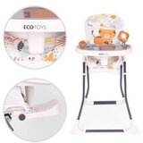 ECO TOYS HC301-2402 – Zložena hranilica za dojenčke s nastavljivim opornim nogama, varnostnim pasom in igračami | Shoptok.si