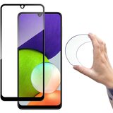 Wozinsky Glass Film kaljeno steklo z okvirjem za Samsung Galaxy A22 4G Full Cover Flexi Nano Screen črn, (21533864) | Shoptok.si