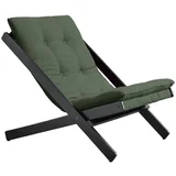 Zložljiv fotelj Boogie Black/Olive Green
