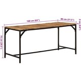 vidaXL Jedilna miza 160x80x75 cm Masivni les Grobo mango | Shoptok.si
