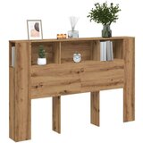 vidaXL Vzglavna omarica artisan hrast 160x18,5x103,5 cm inženirski les | Shoptok.si