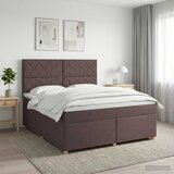  Boxspring krevet s madracem Tamno smeđa 160 x 200 cm Tkanina Cijene