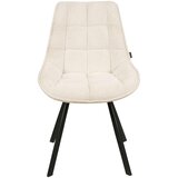 CARRYHOME stol, kovina, tekstil krem barve, črna | Shoptok.si