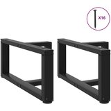  Noge za klub stolić T-oblika 2 kom Crne 70x25x(30-31) cm Čelik | shoptok.hr