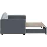  Dnevni krevet na razvlačenje bez madraca tamnosivi 80x200 cm | shoptok.hr