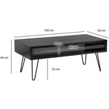 MID.YOU KLUBSKA MIZA, črna | Shoptok.si