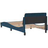  Okvir za krevet s uzglavljem Dover plavi 100x200 cm baršunasti | Eponuda.com