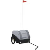 Prikolica za bicikl crno-siva 30 kg željezna | shoptok.hr