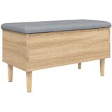  Klupa za pohranu boja hrasta 82x42x46 cm od konstruiranog drva | shoptok.hr