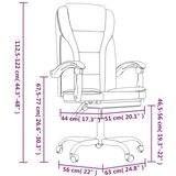  Uredski naslonjač od umjetne kože krem | shoptok.hr