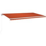  Automatska tenda sa senzorom LED 600 x 300 cm narančasto-smeđa | shoptok.hr