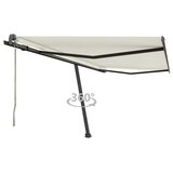 vidaXL prostostoječa avtomatska tenda 400x300 cm krem | Shoptok.si