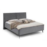 Meise Möbel Sivi tapecirani bračni krevet s prostorom za odlaganje s podnicom 180x200 cm Lando – | shoptok.hr