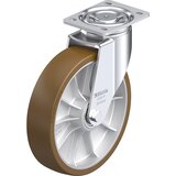 Blickle Vrtljivo kolo iz jeklene pločevine LH-ALB, kolo s Ø 250 mm, nosilnost 900 kg, mere ploščice 140 x 110 mm | Shoptok.si