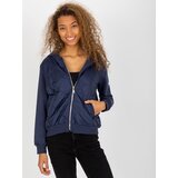 RUE PARIS Sweatshirt-RV-BL-8226.11X-navy blue | Shoptok.si