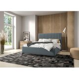 Hom`in OBLAZINJENA POSTELJA 160 cm x 200 cm , tekstil antracit | Shoptok.si