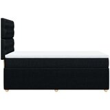 vidaXL Box spring postelja z vzmetnico črna 100x200 cm blago | Shoptok.si