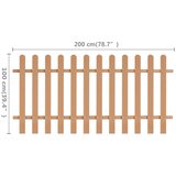  Ograda od kolaca WPC 200 x 100 cm | shoptok.hr