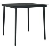  3-dijelni vrtni blagovaonski set s jastucima crni | shoptok.hr