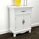 Furnova Lesena omarica z 2 vrati 1 predalom bela, (21949634) | Shoptok.si