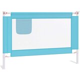 vidaXL sigurnosna ograda za dječji krevet plava 100 x 25 cm od tkanine | shoptok.hr