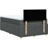 vidaXL Box spring postelja z vzmetnico temno siva 120x190 cm blago | Shoptok.si