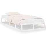 The Living Store Posteljni okvir bel 75x190 cm trden les - Posteljni Okvir, (21529369) | Shoptok.si