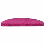  Prostirke za stepenice 15 kom 65x21x4 cm ružičaste poluokrugle velike | shoptok.hr