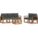  Set vanjskih sofa 6 kom. Prirodna i antracit | shoptok.hr