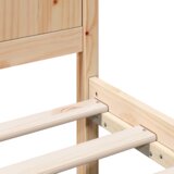  Krevet od borovine Prirodni Masivno drvo 80 x 200 cm Izdržljiv | shoptok.hr