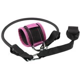 INF Komplet gleženjskih trakov z dvojnim D-obročkom za trening mišic nog Pink, (5000287425) | Shoptok.si