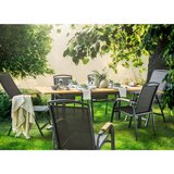 Ambia Garden STOL tikovina aluminij antracit, črna | Shoptok.si