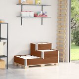 vidaXL Paletni okvir 3-nadstropni rjav 120x80 cm trdna borovina | Shoptok.si