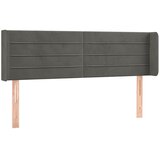  LED uzglavlje tamnosivo 147x16x78/88 cm baršunasto | shoptok.hr