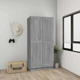 vidaXL Garderobna omara siva sonoma 82,5x51,5x180 cm inženirski les | Shoptok.si