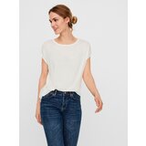 AWARE by VERO MODA Cream Women's Basic Short Sleeve T-Shirt Av - Women | Shoptok.si