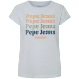 PepeJeans Majica 'EILEEN' modra / pastelno zelena / oranžna / bela