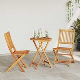 Bistro set za vrt 3 pcs Smeđa Čvrsto drvo akacije | shoptok.hr