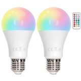 Aigostar led rgbw prigušiva sijalica A60 E27/10W/230V 3000K + daljinski upravljač | Eponuda.com